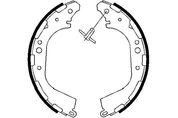 KAVO PARTS Bremžu loku komplekts BS-7418